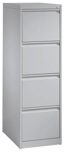 Stahl Hängeregistraturschrank ACURADO C 2000 einbahnig, 4 Auszüge lichtgrau