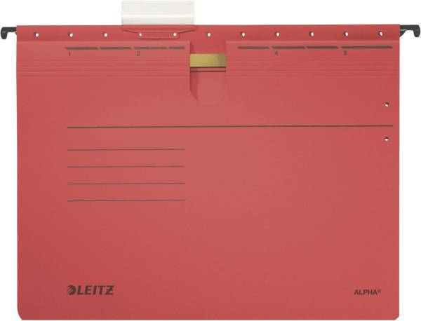 LEITZ Hängehefter Alpha 5ST rot 1984-30-25