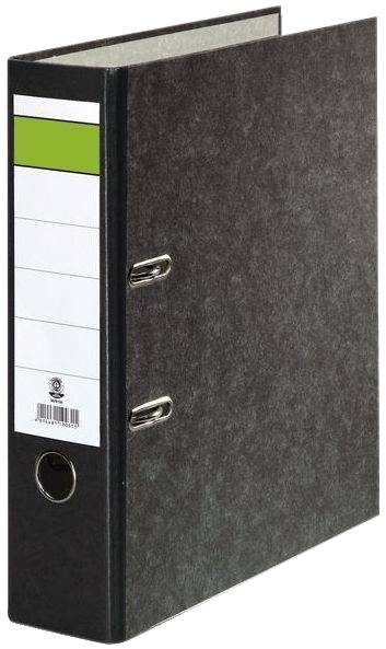 Ordner Wolkenmarmor A4, 80 mm, schwarz