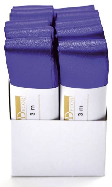 Doppelsatinband 40 mm x 3 m, blau