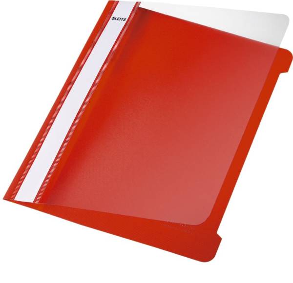 4197 Hefter Standard, A5, langes Beschriftungsfeld, PVC, rot