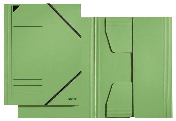 3981 Eckspannermappe A4, 250 Blatt, Pendarec Karton (RC), grün