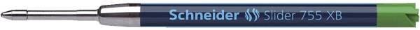 Kugelschreiber Großraummine Slider 755 XB, grün (dokumentenecht)
