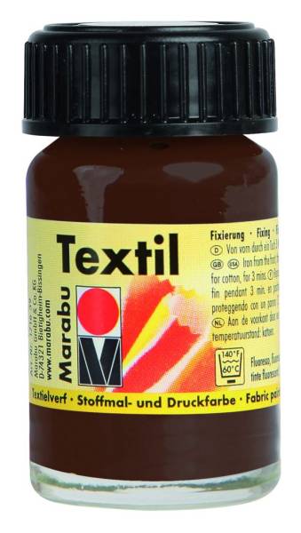MARABU Textilfarbe dunkelbraun 1716 39 045 15ml