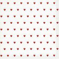 PAPER+DESIGN Motivserviette 33x33cm Herzen 24077