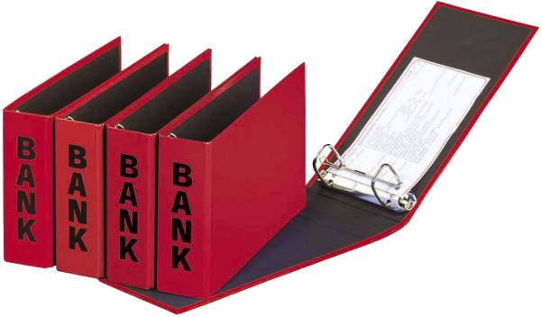 PAGNA Bankordner 25x14cm rot 40801-03 Basic Colours
