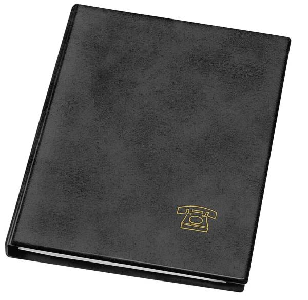 Telefonringbuch A5, schwarz