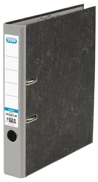 Ordner smart Original Wolkenmarmor, A4, 50 mm, grau