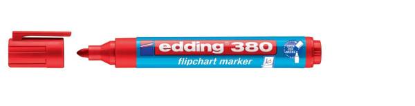 EDDING Flipchartmarker 380 1,5-3mm rot 4-380002 nachfüllbar Rundspitze