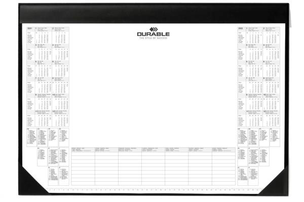 DURABLE Schreibunterlage m.Block schw. 7291 01 60x40 cm