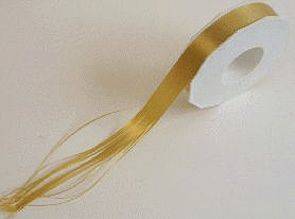Ringelband Polyspleissband 25 mm x 91m, gold