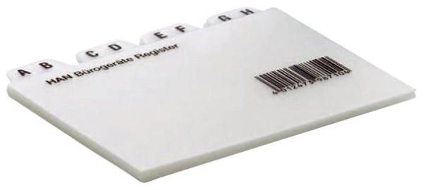 HAN Leitregister A7 quer A-Z grau 987 25tlg