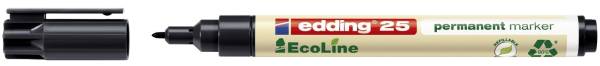 EDDING Permanentmarker e25 1mm schwarz 4-25001 EcoLine Rundspitze nachf.