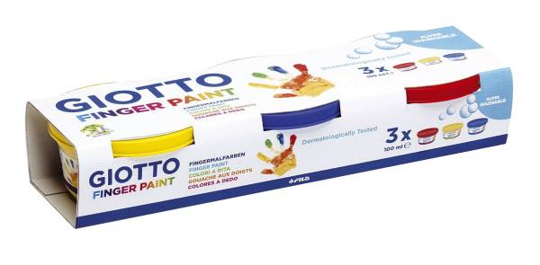 Fingerfarben 3x 100 ml, sortiert