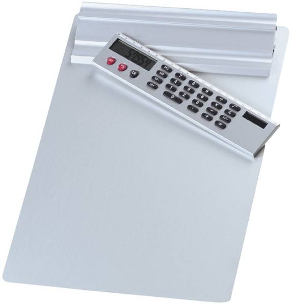 Klemmbrett aus Aluminium silber