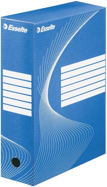 Archiv Schachtel DIN A4, Rückenbreite 10 cm, blau
