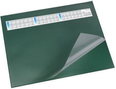 Schreibunterlage DURELLA DS mit Vollsichtauflage, Kalender, 65 x 52 cm, grün