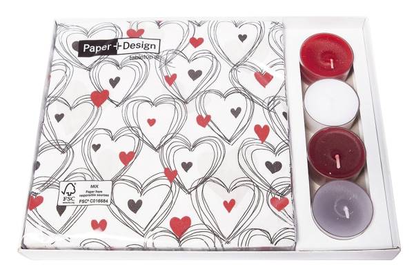 PAPER+DESIGN Kombibox Servietten mit Teelicht 192018