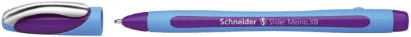 Kugelschreiber Slider Memo XB 0,7 mm, violett