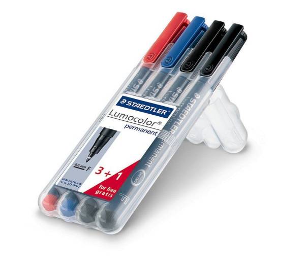 Folienstift Lumocolor F 3+1St