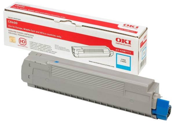 OKI Lasertoner cyan 43865723
