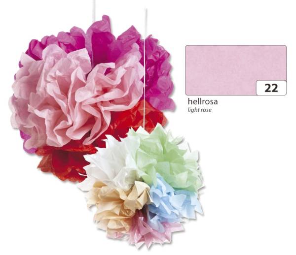Blumenseide 50 x 70 cm, 5 Bogen, hellrosa