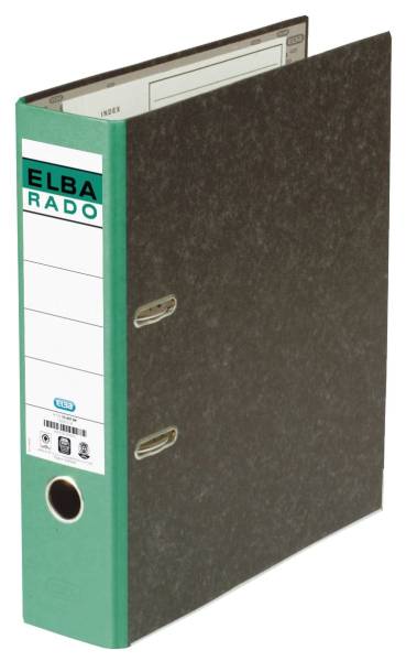 Ordner rado Wolkenmarmor A4, 80 mm, grün