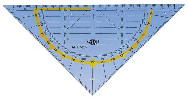 Geometrie Dreieck ohne Griff, 160 mm