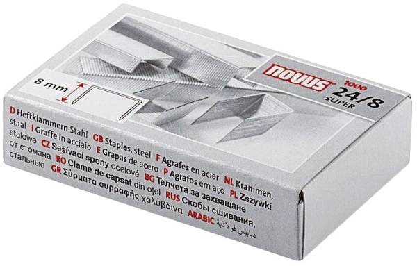 NOVUS Heftklammern 24/8 verzinkt 1000ST NV0400038