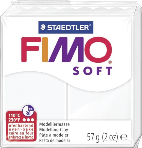 Modelliermasse soft 56 g, weiß®