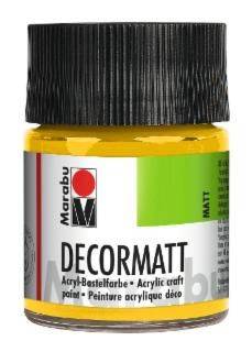 Decormatt Acryl, Mittelgelb 021, 50 ml