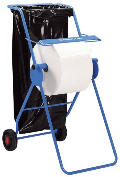 WYPALL Rollenhalter fahrbar blau 6155 Großrolle