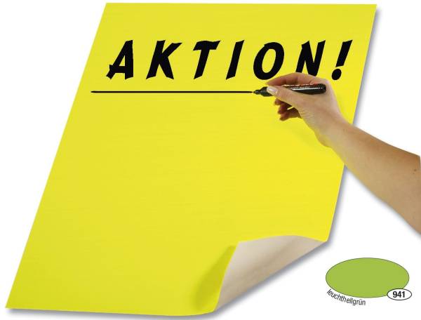 Plakatkarton 48 x 68 cm, leuchthellgrün