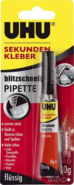 SEKUNDENKLEBER blitzschnell PIPETTE 10 g
