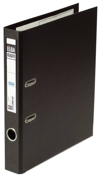 Ordner rado plast PVC PVC A4, 50 mm, schwarz