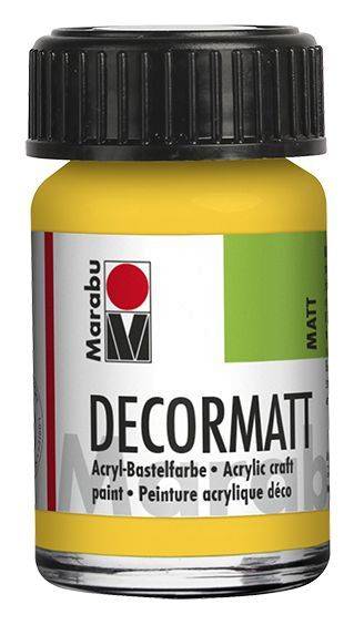 Decormatt Acryl, Mittelgelb 021, 15 ml