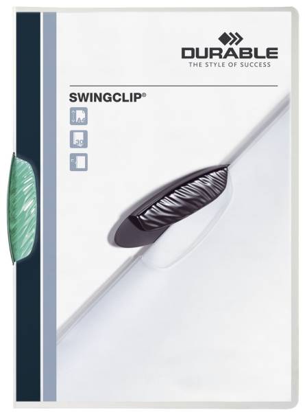 Klemm Mappe SWINGCLIP 30 Blatt, petrol dunkelgrün®
