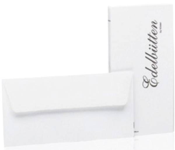 RÖSSLER Briefhülle DL SF 20ST weiß Edelbütten 2032388003 geh.