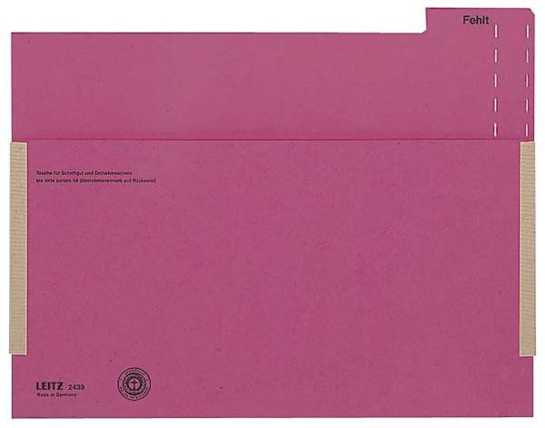 Einstell Fehltasche rot