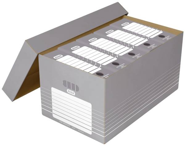ELBA Transportbox Karton weißgrau 100333273 83427
