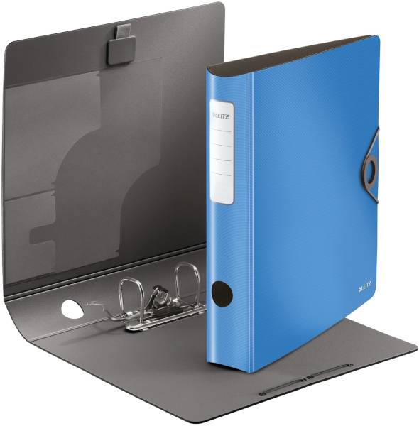 1048 Ordner 180° Active Solid A4, 6,5 cm, Innentaschen, Gummizug, hellblau