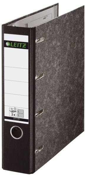 1092 Standard Doppelordner 2x A5 quer, 75 mm, schwarz