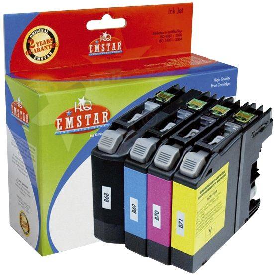 EMSTAR Inkjetpatrone 4ST sw/c/m/y B72 LC-123VAL