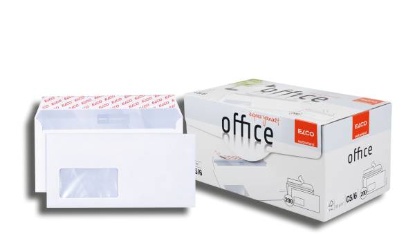 ELCO Briefhülle C5/6 m.Fe.Hk ws 74534.12 Office 80g 200St