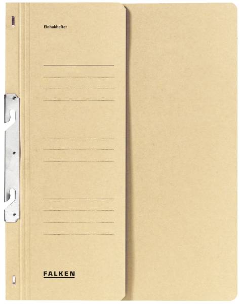 Einhakhefter A4 1 2 Vorderdeckel kfm Heftung, chamois, Manilakarton, 250 g qm