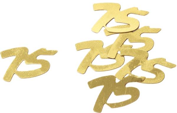 Konfetti Zahl 75 gold 7505 10gr 75