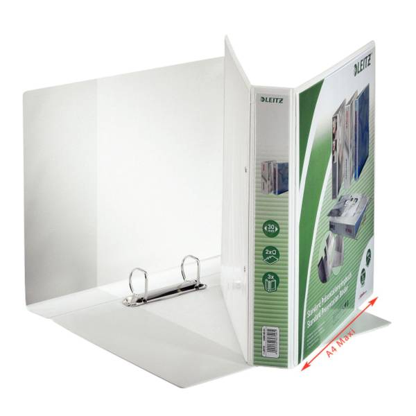 LEITZ Präsentationsringbuch A4 weiß 42800001 30mm 2Ringe