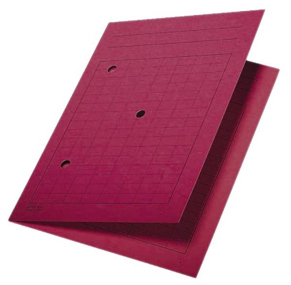3998 Umlaufmappe, A4, Gitterdruck, Manilakarton 320 g qm, rot