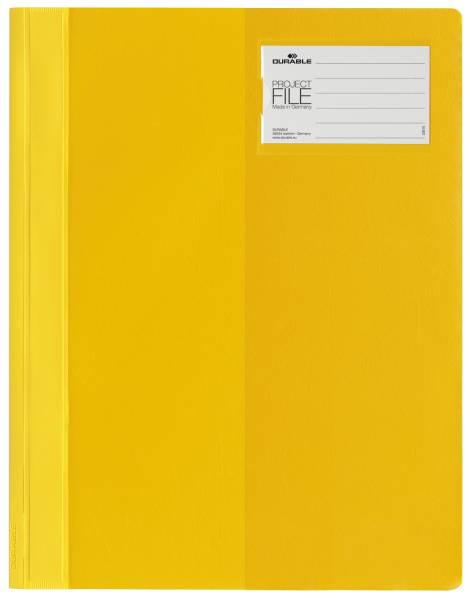 Sichthefter PROJECT FILE Beschriftungsfenster, A4, gelb