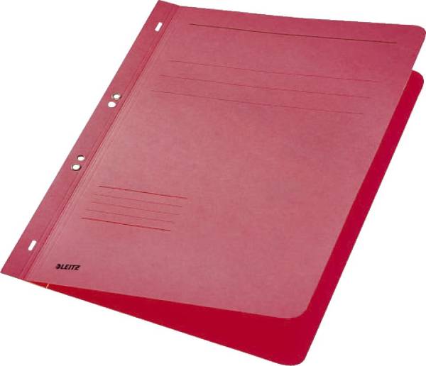 3742 Ösenhefter, 1 1 Vorderdeckel, A4, kfm oder Amtsheftung, Manilakarton, rot